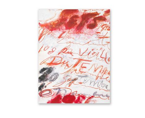 Cy Twombly (American 1928-2011), 'Sets', 1986, offset lithograph in colours on wove paper, published by Yvon Lambert Gallery;