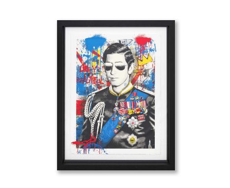Mr Brainwash (French 1966-), 'Long Live The King', 2023, screenprint in colours on archival paper, signed and numbered from a