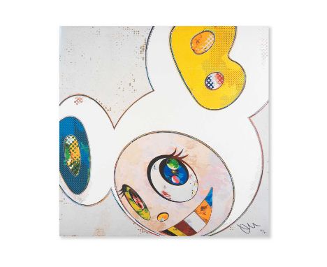 Takashi Murakami (Japanese 1962-), 'And Then x6 (White: The Superflat Method, Blue and Yellow Ears)', 2013, offset lithograph