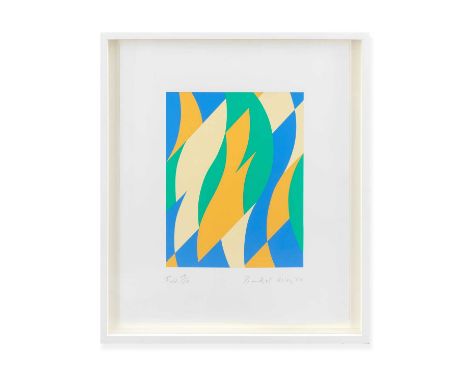 Bridget Riley (British 1931-), 'Fold', 2004, screenprint in colours on Fabriano paper, signed, titled, dated, and numbered fr