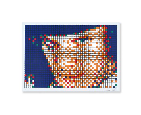Invader (French 1969-), 'Rubik Kubrick I - Alex', 2006, screenprint in colours on wove paper, numbered from an edition of 300