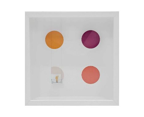 Roy's People (British), 'Scrubbed Out Spots', 2021, unique mixed media installation sculpture, signed to the frames internal 