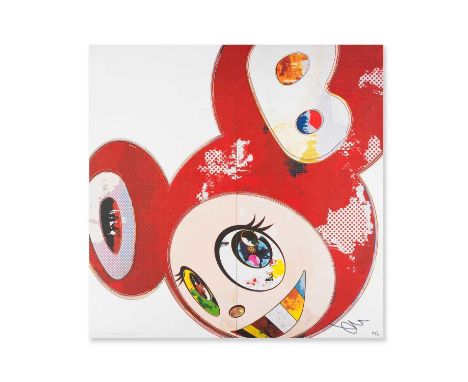 Takashi Murakami (Japanese 1962-), 'And Then x6 Red', 2013, offset lithograph in colours on wove paper, signed and numbered f