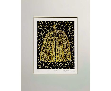Yayoi Kusama (Japanese 1929-), 'Pumpkin (S)', 1992, screenprint in colours on wove paper, signed, titled, dated, and numbered