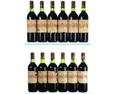 1983 Chateau Cos D'Estournel 2eme Cru Classe, Saint-Estephe12x75clDamaged labels, 1 bottle has slight capsule damageStored in