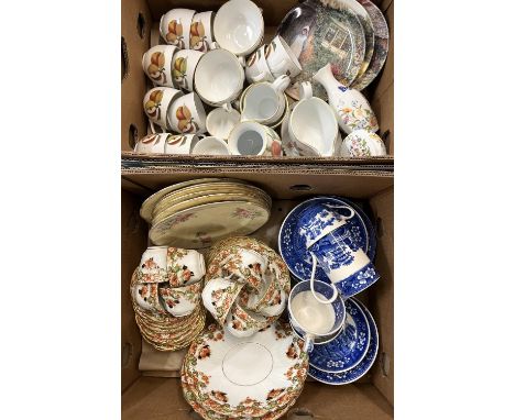 Royal Worcester Evesham dinner and tea ware; Copeland Spode's Tower blue and white tea ware; Edwardian S.C. &amp; H. Alexandr