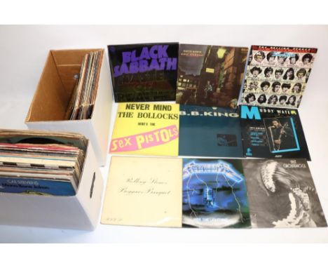 Assorted collection of LPs and vinyl to inc. Jimi Hendrix, Santana, Rolling Stones, Deep Purple , Led Zeppelin, etc. (approx.