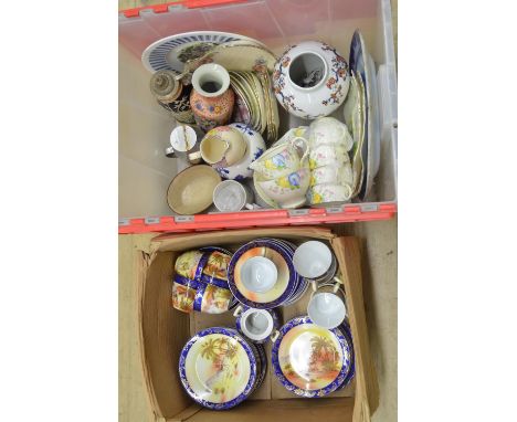 Collection of ceramic tableware to include Victoria (Czech), Paragon, Hayasi Katani, Arthurwood, Alfred Meakin, Royal Cauldro