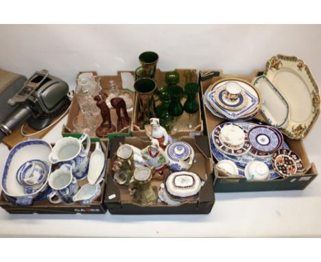 Various decorative ceramics, collection of glassware, Plank Noris Trump 1950s slide projector etc. (qty) 