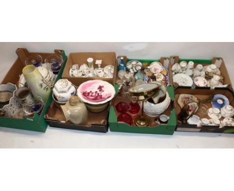 Various collectables, predominantly ceramics, incl. studio pottery salt pig, large jug relief decorated with a hunting scene,
