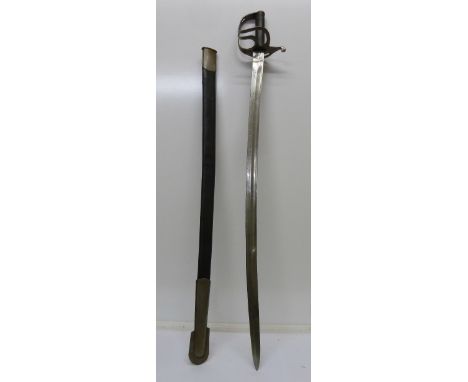 A Rodwell & Co. 1853 pattern Indian Cavalry sword with scabbard