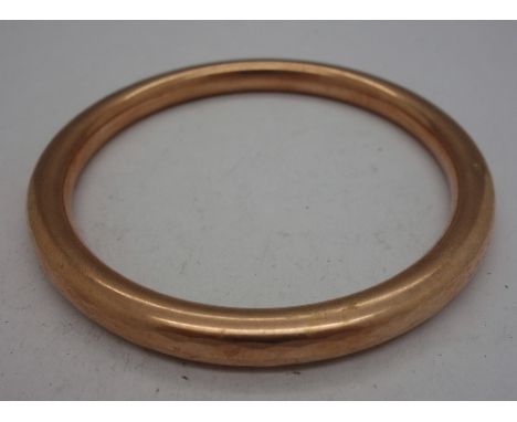 A 9ct gold slave bangle, Birmingham 1921, weight 21g