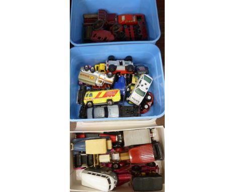 Die-cast model vehicles, including Budgie, Dinky and Corgi