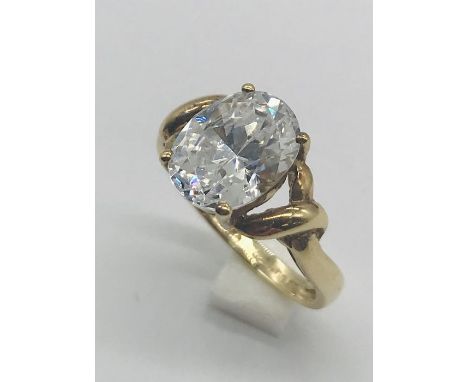A 14ct gold dress ring, weight 3g