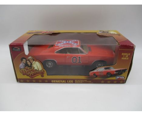 A boxed Joyride "The Dukes Of Hazzard General Lee" die-cast model car (No 32485 - 1:18 scale)