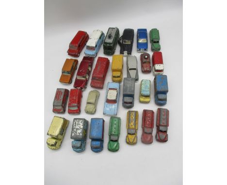 A collection of vintage die-cast vehicles including Dinky Toys, Corgi, Tri-ang etc 