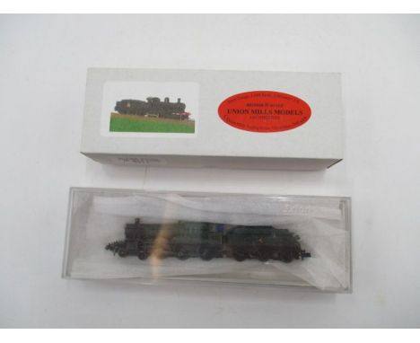 A boxed Union Mills Models N gauge GWR Dukedog 90xx Class 4-4-0 locomotive  (9017), along with a cased Ixion Model Railways L