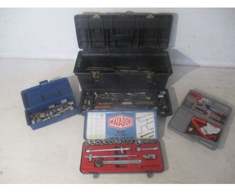 A collection of tools, socket sets etc.