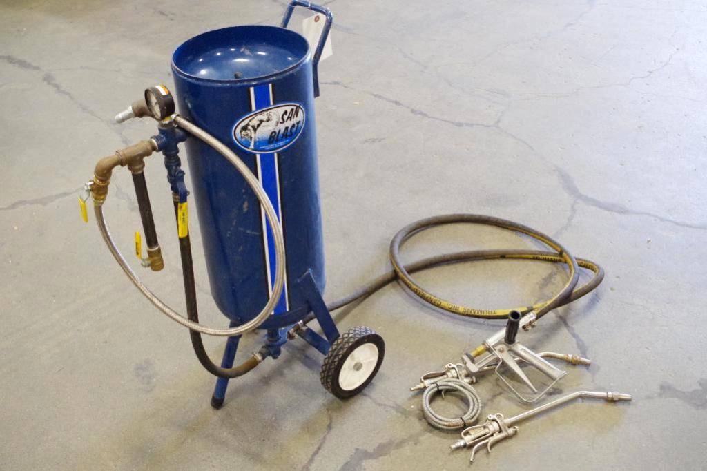 TRUMAN SAND BLAST Sand Blasting Machine (M/N 99S) w/ (3) Cleaveland