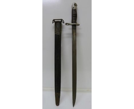 A U.S. Remington bayonet and scabbard