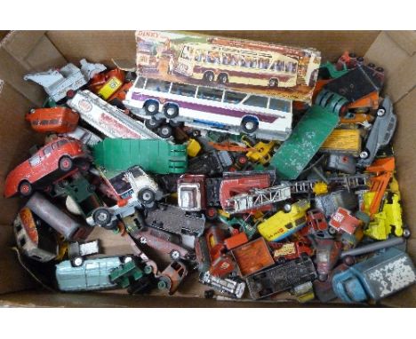 Dinky Toys and Corgi vehicles, etc., playworn, including Vega Major Coach