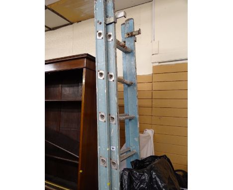 Two section extending ladder (for electrician)