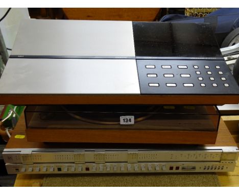 Bang &amp; Olufsen of Denmark Beocord 8000 stereo system, a B &amp; O Beomaster 3000-2 amplifier/tuner and a Beogram 3000 tur