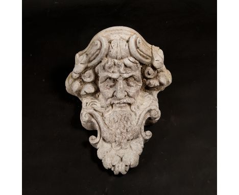 Architectural element, support console from a balcony or window, from a Historicism house; stone cast; early 20th Century; 50