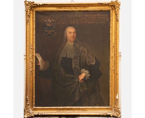 Giovanni Antonio Guardi (1699 – 1760)-circle, State portrait of Conte Paolo Todeschi, Count of the Kingdom of Poland and Judg