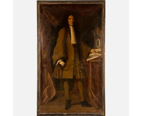 Giovanni Angelo Borroni (1684–1772)-attributed, Large full size portrait of a Lombard nobleman, probably Giovanni Antonio Mel