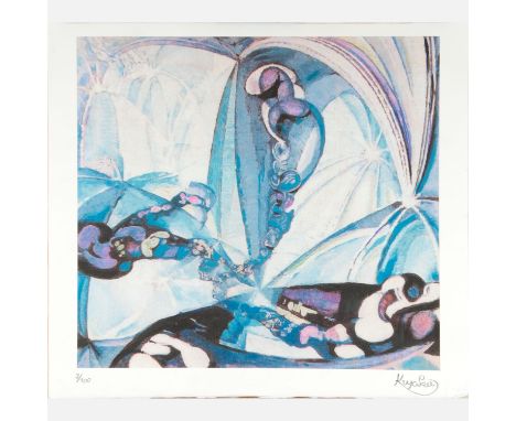 František Kupka (1871-1957)-graphic, Composition, colour lithograph on paper; numbered; signed on paper with edition seal. 50