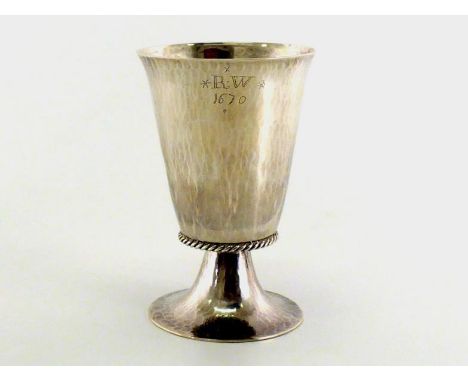 The Worshipful Company of Armourers & Brasiers:- a silver reproduction of a Charles II communion cup by Sebastian Garrard, Lo