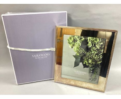 Wedgwood; Vera Wang 'Infinate' Picture Frame, with beaded surround detail, approximately 32cm x 28cm,, boxed.
