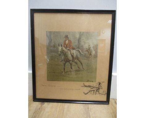 'Merry England - and worth a guinea a minute', signed in pencil lower left 'Snaffles' and with blind stamp, colour print, 43 