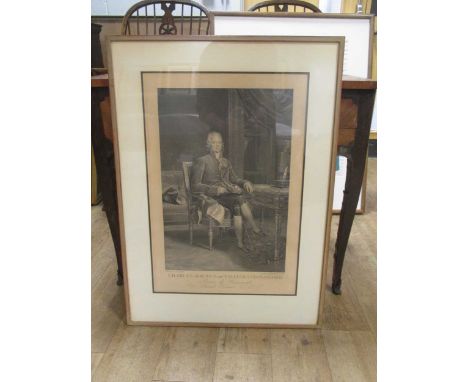 Portrait of Charles Maurice de Talleyrand-Perigord, engraving, 61 x 42cm