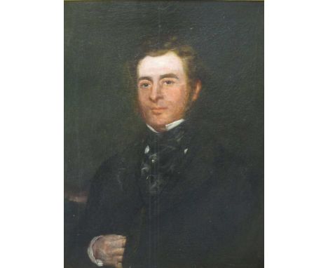 A Victorian gilt framed portrait of a gentleman, 74 x 61cm
