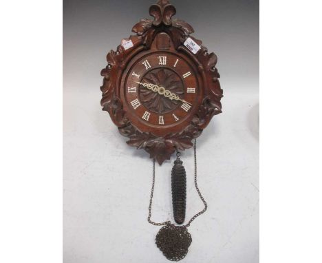 A late 19th century Swiss cuckoo clock 42cm high