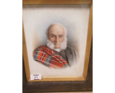 E J Cobb, 19th Century, Portrait of John B Verel, signed oil on porcelain. Provenance: The sitter and thence by descent to hi