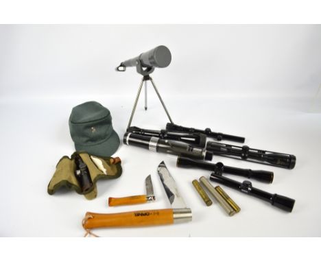 A small group of spotting scopes to include boxed Weaver K2.5, Nikko Stirling Special 4 x 32, Swarovski-Optic Tirol Habicht 4