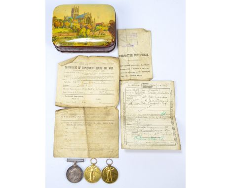 WWI War and Victory duo, R. M., 11270-S Pte. S. Gaul; Victory Medal, Lan. Fus., 8087 Cpl. S. Davenport; also three items of n