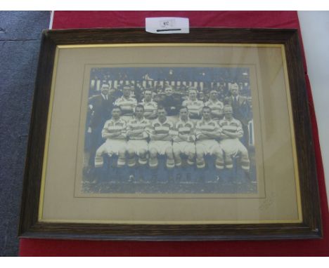 c1930 Queens Park Rangers, a large team group framed and glazed picture produced by Wilkes & Co West Bromwich, and originally