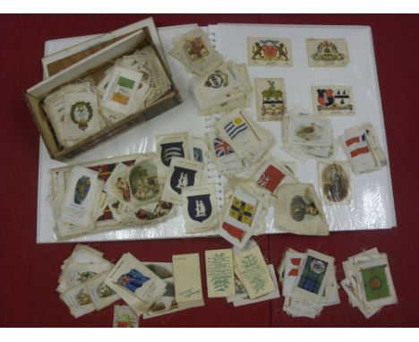 Cigarette Cards BDV Silks, A collection of approx. 300 from differing series, Including Birds, Flags, County Cricket Badges, 