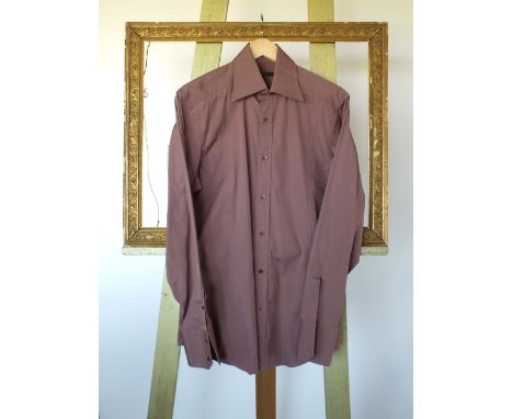 A Gucci shirt, light purple, double cuff, 16'' collar
