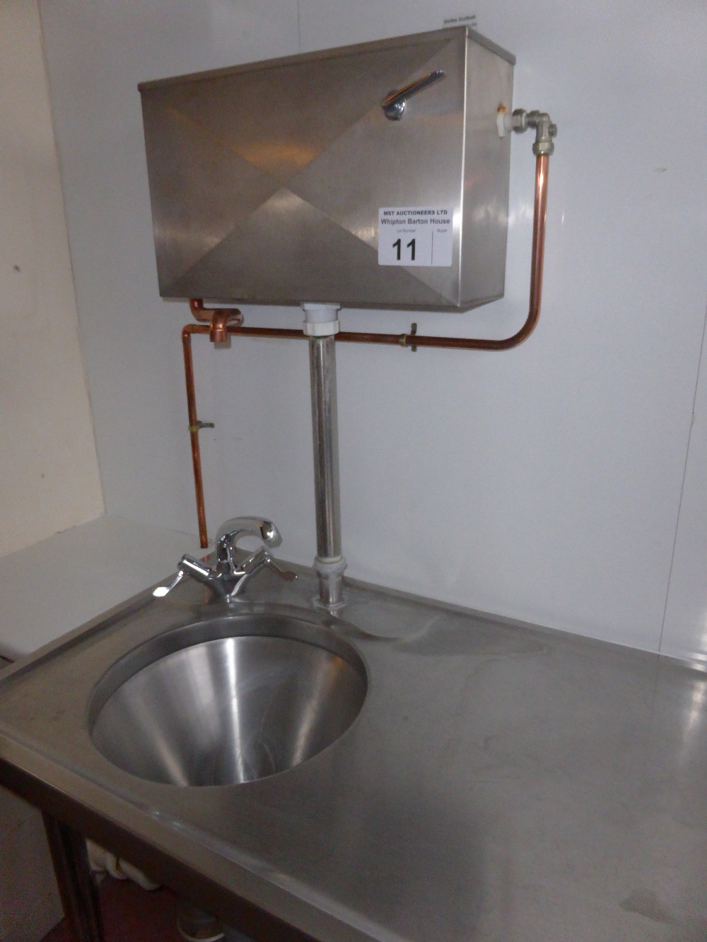 1 Panamatic Maxi stainless steel commercial sluice unit with stainless