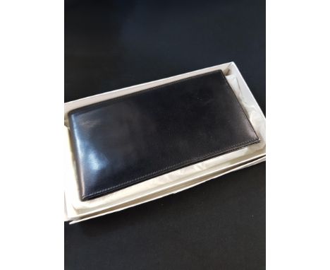 UNUSED AND AS NEW BY ESTEEMED LAUNER &amp; CO LEATHER CHEQUE/CARD WALLET