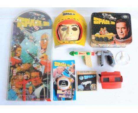 Wonderful collection of vintage Space 1999 themed ephemera to include a fully working table top Bagatelle (ATV licensing Ltd)