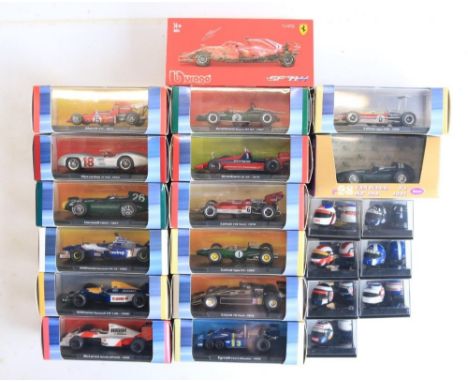 Collection of thirteen boxed 1/43 scale Grand Prix Legends series car models from Atlas Editions to include 1978 Brabham BT46