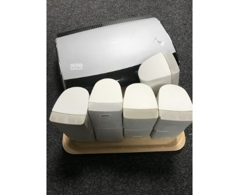 A Bose surround sound speaker system with media centre model AV18