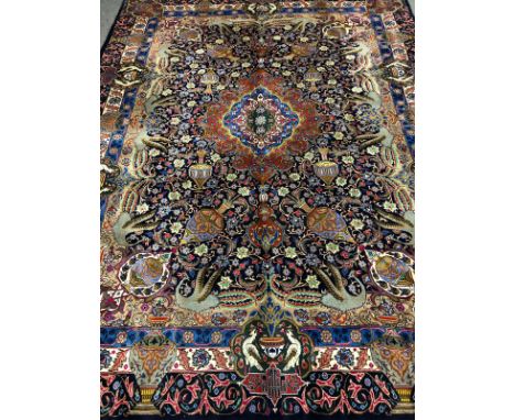 A good Kashan carpet, central Iran, 397 cm x 306 cm 