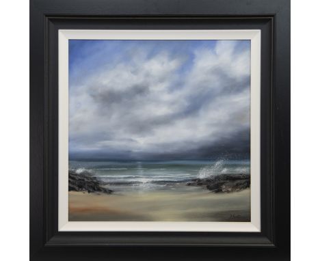 * DARREN SCOTT, CALM LIGHT oil on panel, signed, further signed, titled, and dated 2021 60cm x 60cm Framed.